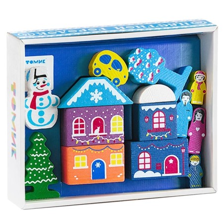 Wooden designer "Color Town New Year"-2