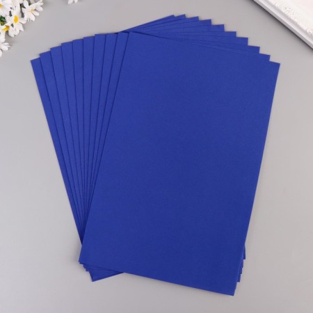 Foamiran "Blue" 1 mm (set of 10 sheets) mix format A4-3