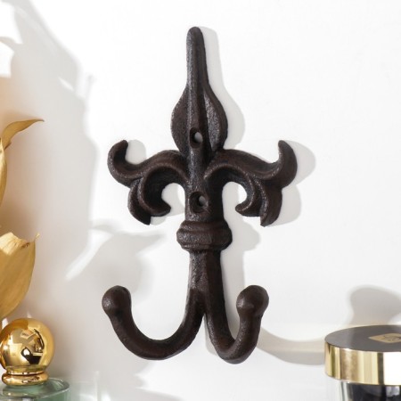 Hooks decorative cast iron "Forged peak" 16x10x4 cm