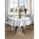 The tablecloth “water plant”, round, Saten, d = 150 cm