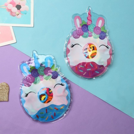 Hair gum "Fitulka" (set 30 pcs) curly unicorrosics, 2 cm, mix-1