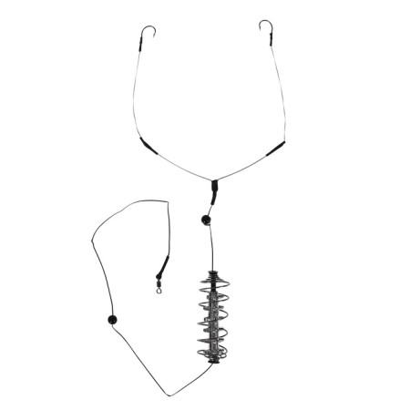 Carp tackle, hedgehog feeder, rocker, 2 hooks No. 6, 35 g-7