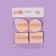 Pugs for makeup, set - 4 pcs, d = 5 cm / 5.5 × 4.4 cm, with a holder, beige color