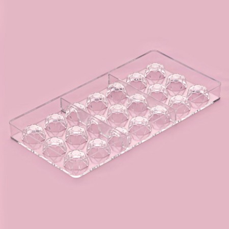 Konfinetta Chocolate Form "Diamond", 27.5 × 13.5 cm, 21 cells (D = 2.5 cm)-3