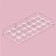 Konfinetta Chocolate Form "Diamond", 27.5 × 13.5 cm, 21 cells (D = 2.5 cm)