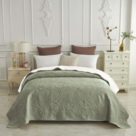 Vivaldi bedspread, size 160x220 cm, sea wave color