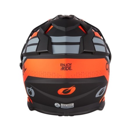 Sneakpish helmet with o’neal sierra r V24, ABS, matte, orange/black, M-1