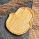 Bowl stand "palm" gold, 15x12cm