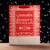 Laminated vertical "bright Christmas!", 33 x 42 x 10 cm