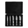 Set of tundra extractors, 5 pcs., Left thread, hexagonal shank