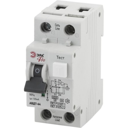 The automatic circuit breaker of the differential current era Pro No-901-98 AVDT 64 C32 100a 1P+N Type A