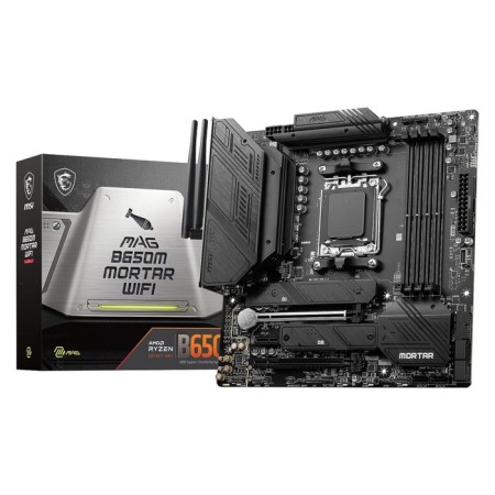 MSI MSI MAG B650M Mortar WiFi Socketam5 AMD B650 4XDDR5 MATX AC`97 8ch (7.1) 2 106498-4