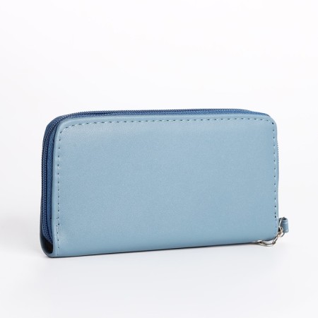 Women's wallet with lightning, blue color-1