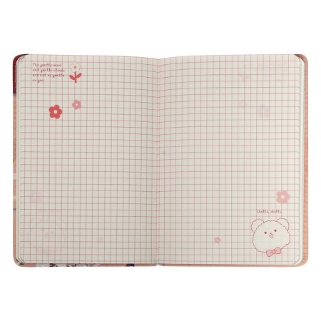Gift notebook, A6+, 132 sheets, color block, with a stream on a magnet, PVC cover, "Anime", mix-6