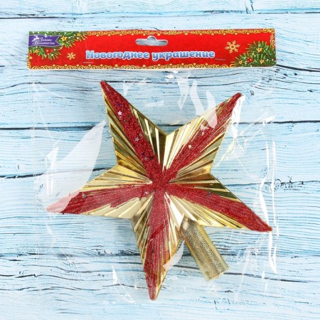 Tip "star" stars, 20x20 cm, golden red-2