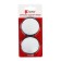 Spherical mirror Torso, 50 mm, gray, set 2 pcs
