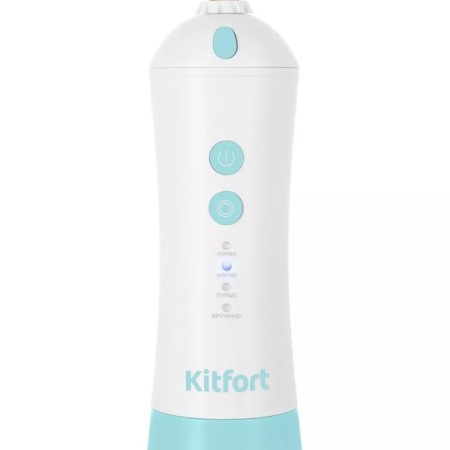 Irrigator KITFORT KT-2958-3, portable, 200 ml, 4 modes, 3 nozzles, from battery, blue and white-2