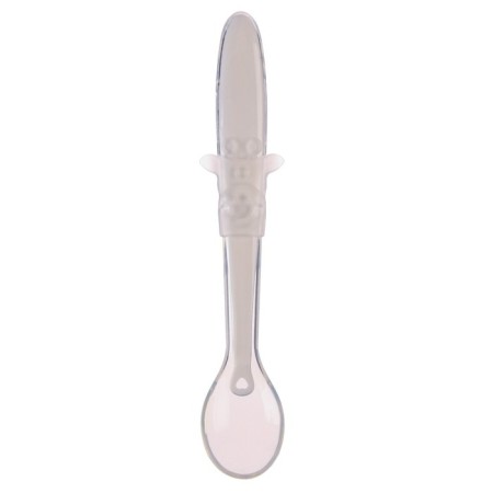 Spoon silicone children's "giraffes", white color