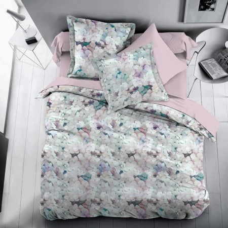 Bed linen euro Hydrangea, size 235x260 cm, 200x220 cm, 50x70 cm - 2 pcs, 70x70 cm - 2 pcs