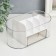 Cosmetics box Plastic "Oval with a box" ivory 8.5x19.5x9 cm