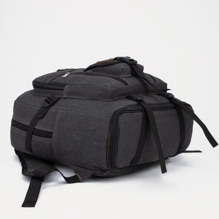 Tourist backpack, 60 l, lightning department, external pocket, black color-5