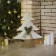 LED figure "Christmas tree" 40 × 50 × 10 cm, metal, textiles, 220 V, glow warm white