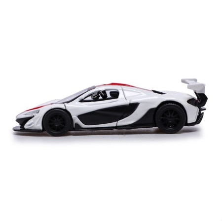 Metal machine McLaren P1 GTR, 1:40, inertia, doors open, white color-1