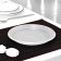 Plastic plastic disposable dining room, d = 20.5 cm, white color