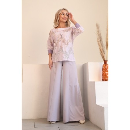 Female jumper, size 50, lilac color-12