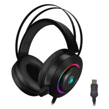 Headphones with Microphone A4Tech Bloody G521 Black 2.3M Monitor -free USB heading (G521 (Black)) 100458