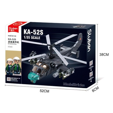 Конструктор Модельки «Вертолёт КА-52С», 1:35, 913 деталей-4