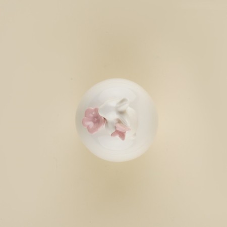 Bank for storing bulk products SL Home "Forest Rabbit", 7.5 × 16 cm, white color-3