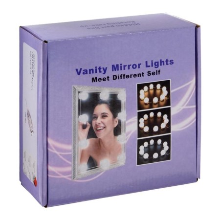 A set of lamps for the mirror backlight, 12pcs, controller, from USB, 3000 - 6500k-11
