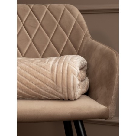 Texrepublic blanket, size 200x220 cm, beige color-3