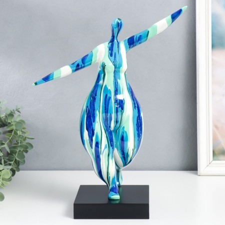 Polystone souvenir "Gorgeous paste - to meet joy" Sunses of blue paint 17x28x40 cm 92121