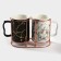 A set of ceramic mugs on a metal stand “Marble”, 2 items: 380 ml