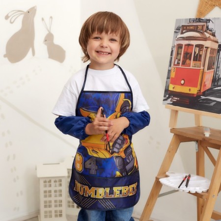 Apron with overshielders Children's "Transformers", 49x39 cm-1