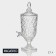 Dispenser for drinks Glass Magistro "Shine", 2.7 l, 17 × 50 cm