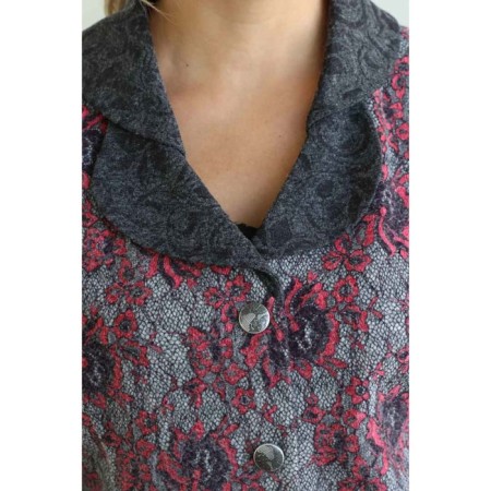 Female jacket, size 54, gray color-4