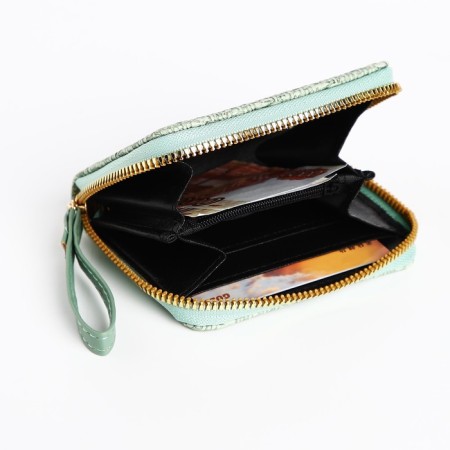 Children's wallet with lightning, green color-3