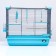 Birds Cell "Piggers" No. 104, collapsible, 1 section, 58 x 40 x 48 cm, turquoise