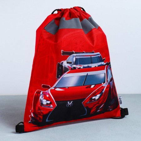 A bag for shoes with a reflective element "Racing" 30 x 40 cm-2