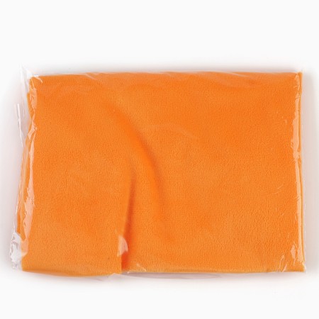 Loskot for needlework, plush, orange, 50 × 50 cm-5