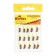 Mormyshka Wolfram Marlin’s Curs, 3 mm, 1.5 g, black + cube lemon UV, 15 pcs.