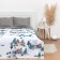 New Year. Cover "Etel" 1.5 joint venture Winter Village, 145x210cm, microfiber
