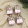 A set of jewelry plastic 4 pcs "Waiting for a miracle" 4.5x6 cm, pink