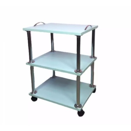 Cosmetological trolley, size 65 × 45 × 35 cm, blue color