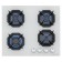 Hlect surface Maunfeld EGHG.64.2CW/G, gas, 4 burners, color white glass