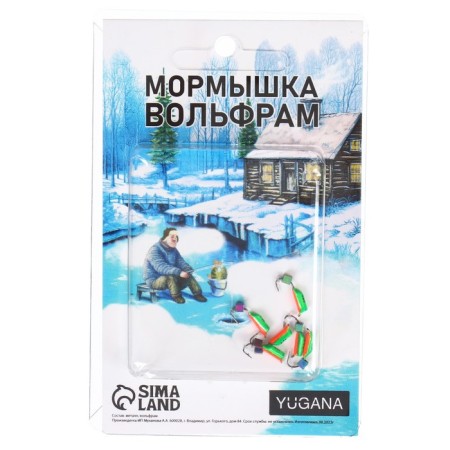 Mormyshka column green, orange abdomen, black strip + chameleon cube, weight 0.4 g-2