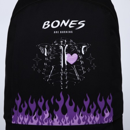 Bones Textile School Bones, 46x30x10 cm, vertical pocket, black color-3